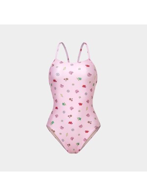 [배럴] 배럴X벨리곰 우먼 V백 수영복 핑크 (B3SWSWS099PNK)
