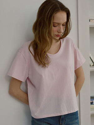 Silket Cotton T-shirt [Pink]