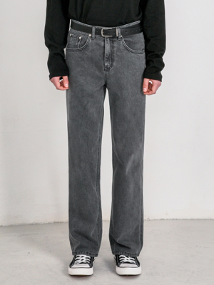 [-6cm 숏버전 추가] M160 WIDE DENIM PANTS_GRAY