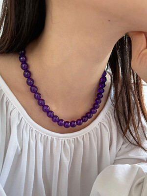 purple amethyst necklace