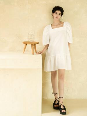 OLGA Mini Dress-White