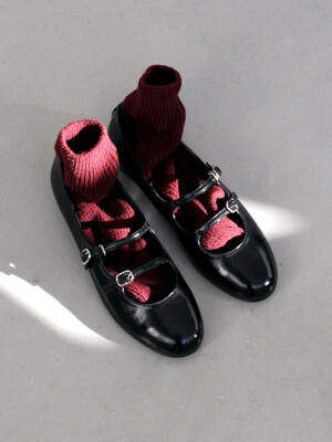 Dore double strap flat shoes_CB0117(2color)