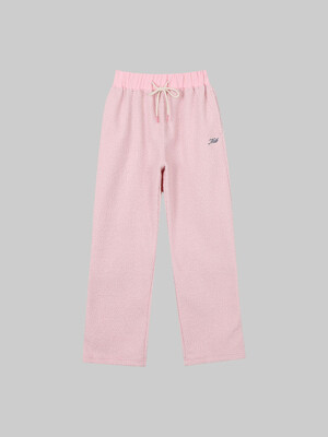 Shearing Solid Banding Pants (pink)