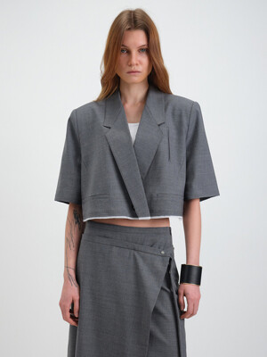 CUT OUT CROPPED JACKET_2colors