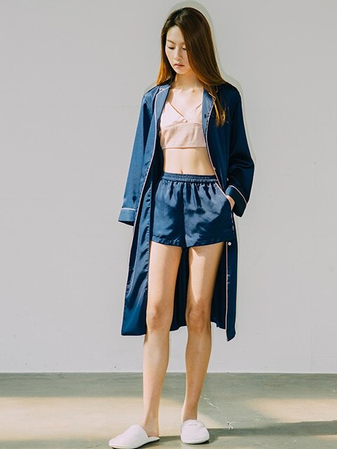 Womens Pale Shorts - Pale Navy (하의단품)