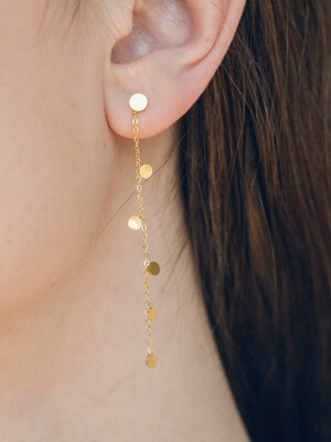milky way circle earrings (2colors)