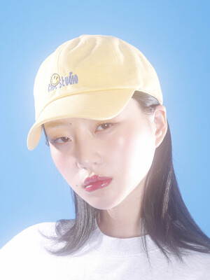 0 9 smile studio ball cap - YELLOW