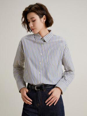 LS_Sky blue striped shirt