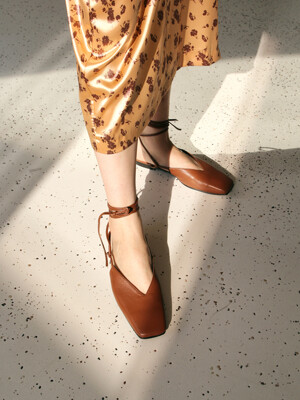 VIVA strap flat shoes_cb0026_brown