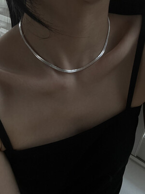 [925silver] Glitter necklace