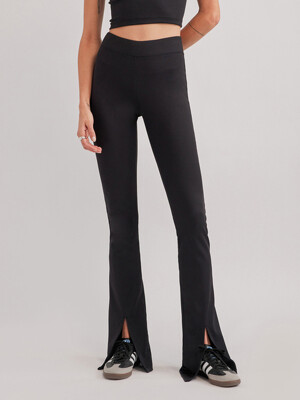 DAMIEN RIBBED PANTS BLACK