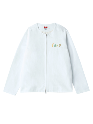 [COLLECTION LINE] ORGANIC TABLE ZIP-UP JUMPER WHITE
