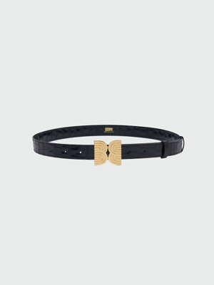 WEME Pendant Belt with Big Logo - Z-Black