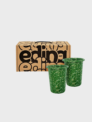 에딩 밀키웨이 법랑컵 숏텀블러 265ml 2P 선물 세트 4color (Gift)