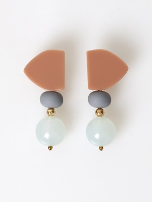 Peach Petal Earring