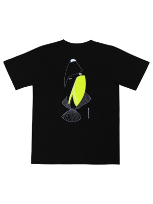 피쉬 그래픽 티셔츠 (블랙)