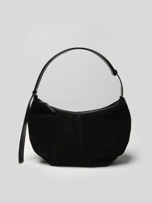 Shoulder leather bag (Black)