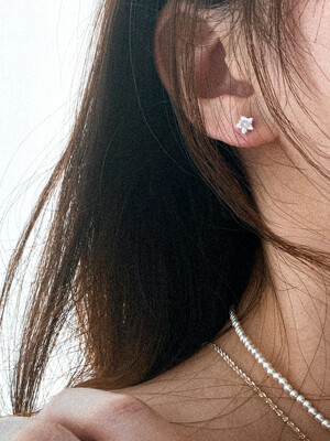 Star silver mini earring [silver925]