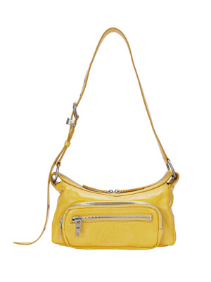 OUTPOCKET HOBO MINI_yellow glossy plain