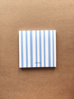 Memo pad - blue stripes