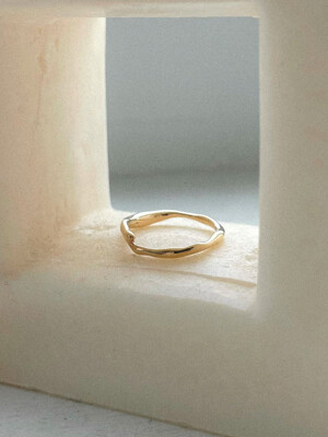 Melting simple Ring 3 (14k gold)