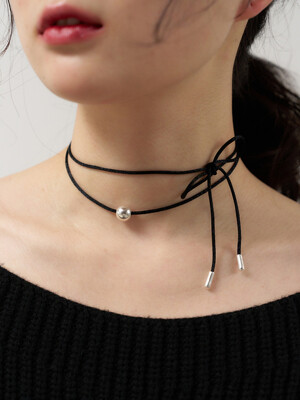 [silver925] ball string necklace