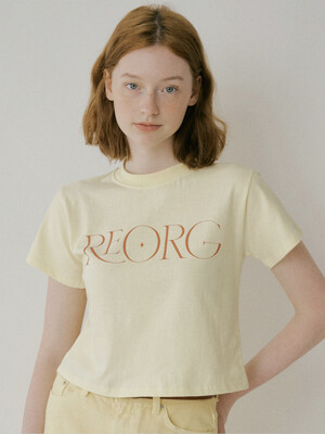 PIC REORG SPARKLE T-SHIRTS LIGHT YELLOW