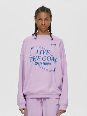 OVER FIT LIVE THE GOAL SWEAT (3 Colors)