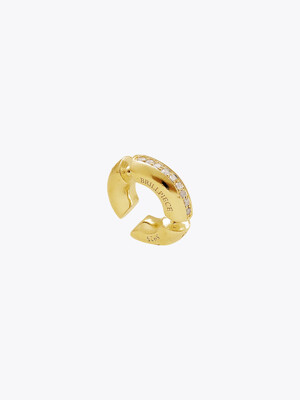 Cubic earcuff - Gold/White/클립유닛 미포함