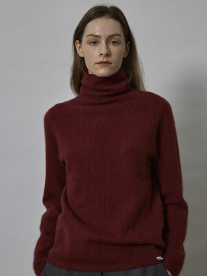 WOOL TURTLE NECK KNIT (RED)