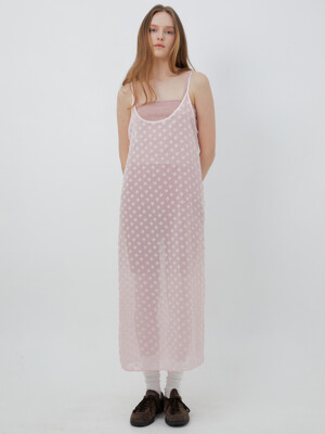 amara layerd slip dress (pink)