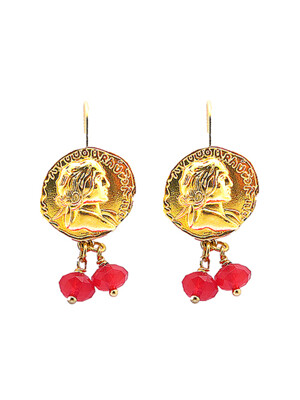 antique coin earrings
