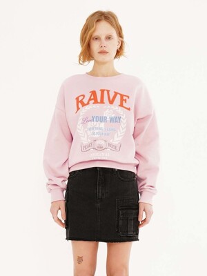 RAIVE Artwork Sweatshirt in Pink VW3SE253-72