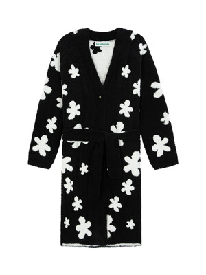 Flora Robe Gown_black ivory