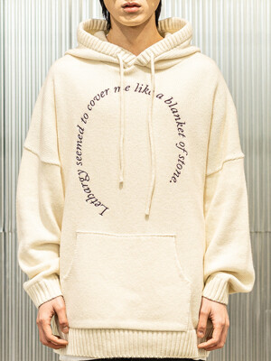 CIRCLE OPINION HOODY KNIT MSTNT001-CR