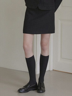 Jane Tweed Mini Skirt - Black