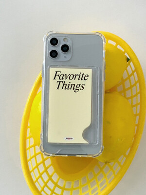 카드수납 젤리케이스 - favorite things(lemon)