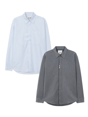 [2pack] double holder shirt & vertical tip shirt