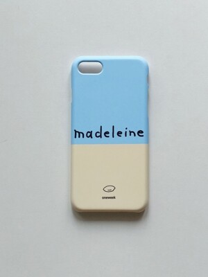 Two-tone case - sky blue + lemon yellow