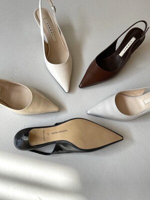 Signature middle heel slingback _ (5 colors)
