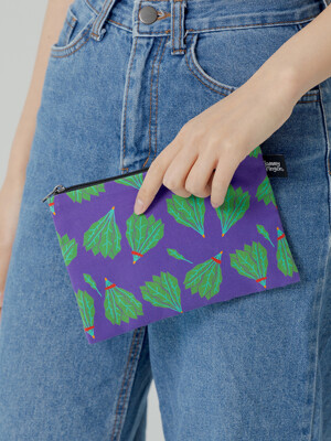 cotton pouch_ spinach