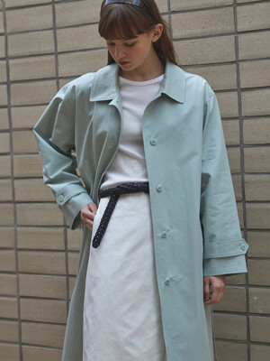Single Long Trench Mint