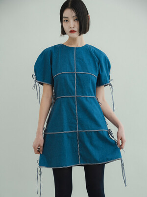 JOY Mini Dress-Blue