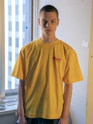 Orignal Italic Logo T shirt - Yellow