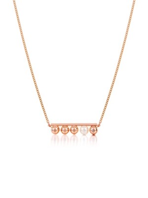 BUBBLE Pearl Line Necklace