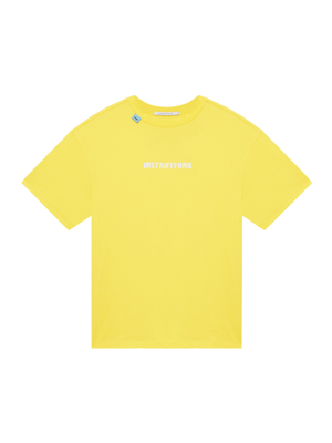 센터 로고 티셔츠 - 옐로우