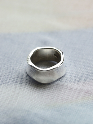 [실버 925] SVR-#S614 Half Melting Ring