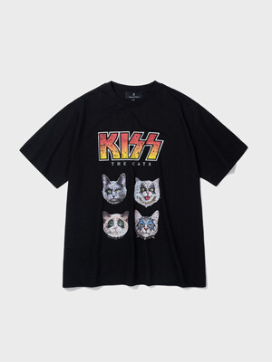 The cats Dp T-shirts (Black)