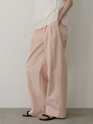 two tuck cotton pants_pink
