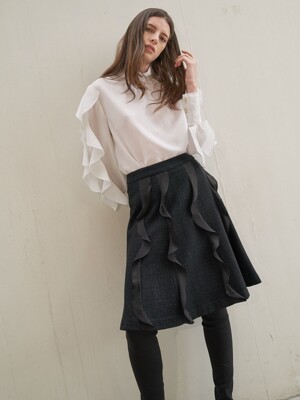 Tweed Frill Skirt